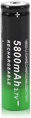 3 7V 5800mAh Batteria Ricaricabile Li-ioni Per Lampada A LED Torcia LED Telecamera Telecamera Telecomando Telecomando Power Bank Sveglia,6 PZ