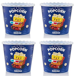 Imagen de Set di contenitori riutilizzabili in plastica per popcorn e patatine in stile moderno, per la notte del cinema, lavabili in lavastoviglie, (confezione al mejor precio Set di contenitori riutilizzabili in plastica per popcorn e patatine in stile moderno, per la notte del cinema, lavabili in lavastoviglie, (confezione precio