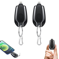 MUUNY 1500mAh Mini Power Emergency Pod,Keychain Portable Charger for iPhone or Type-c,Key Ring Cell Phone Charger,Ultra-Compact External Fast Charging características