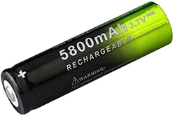 18650 3.7V 5800mAh Li-Ion Batteria Ricaricabile Al Litio Per Fotocamera Portatile Microfono Power Bank Lanterna-1 PZ precio