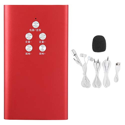 ciciglow Scheda Portatile, 4000 mAh Mobile Power Bank Portatile Canta Trasmissione in Diretta Scheda Adattatore Scheda K Song