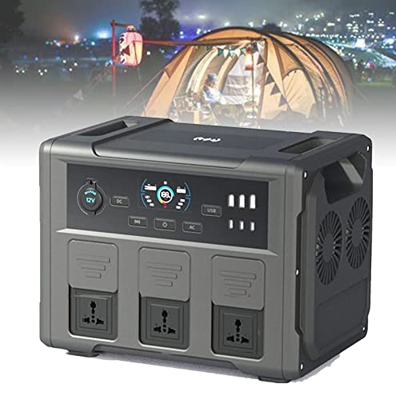 LPYGOA Centrale Elettrica Portatile, Generatore a Batteria a Onda Sinusoidale Pura da 1200 W, con Presa CA PD 65 W USB-C per Batteria al Litio Ricaric