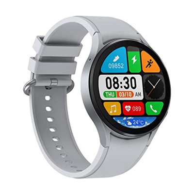 pologmase Smart Watch Cardiofrequenzimetro Sonno,Smart Watch con cardiofrequenzimetro - Smartwatch per telefoni Android e iOS, Orologio Fitness Imperm