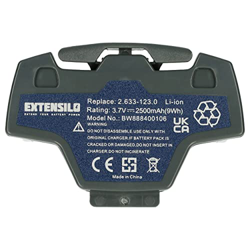 EXTENSILO batteria sostituisce Kärcher 2.633-123.0 per home cleaner, grigio (2500mAh, 3,7V, Li-Ion) en oferta