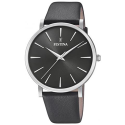 Orologio Donna Festina Solo Tempo Boyfriend Cinturino In Pelle Grigio F20371/4 en oferta