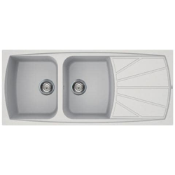 Lavello da Cucina 2 Vasche Bianco Titano precio