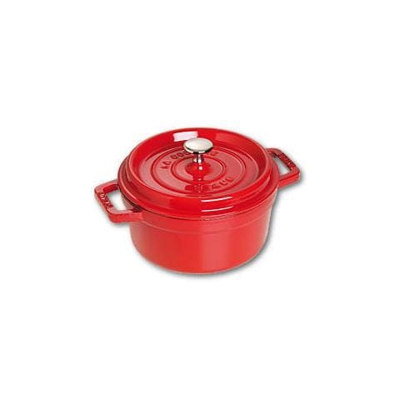 Cocotte in Ghisa con Coperchio Diametro 22 cm Capacità 2.6 lt Colore Rosso Ciliengia - Linea La Cocotte