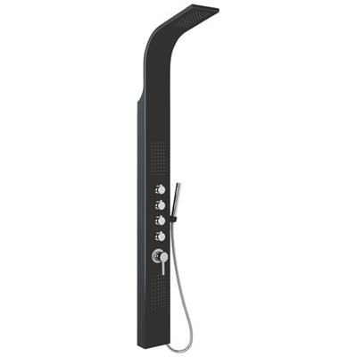 COLONNA DOCCIA PARETE ATTREZZATA MULTIFUNZIONE IDROMASSAGGIO DANUBIO Bianco