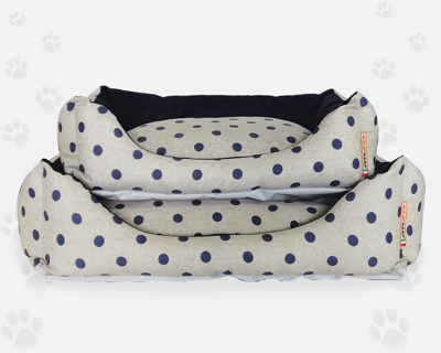 Sofa Pois Blue e Bianco Nasonero: 70 x 50 cm