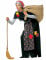 Costume da befana con toppe per adulto precio
