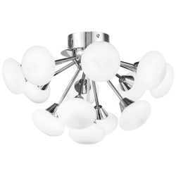 I-JUPITER / PL13 - Plafoniera con luci sferiche a led cromate 2,5 watt en oferta