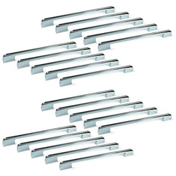 9163211 Maniglia Per Mobile, Cc 256mm, Alluminio, Cromato, Set Di 20 precio