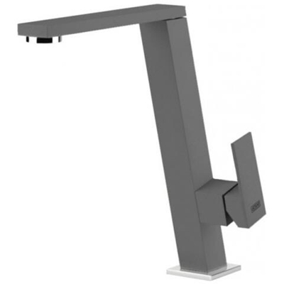Miscelatore Monocomando con canna girevole inclinata Blade 22x25 cm Keratek Plus Dark Grey 99