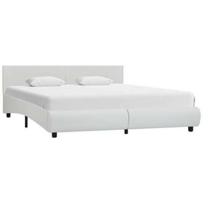 Giroletto Bianco In Similpelle 180x200 Cm