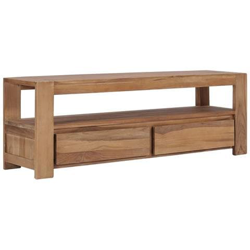 Mobile Porta Tv 120x30x40 Cm In Legno Massello Di Teak en oferta