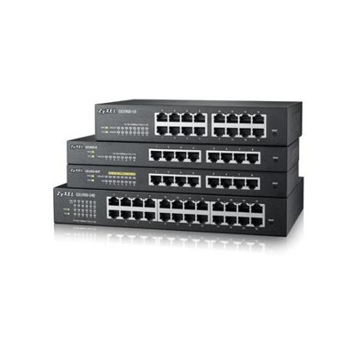 SWITCH 24P LAN GIGABIT ZYXEL ZYXGS-1900-24E / GS1900-24E-EU0101F Switch WEB managed 24P Giga senza ventole- IPv6 VLAN RacK 19''