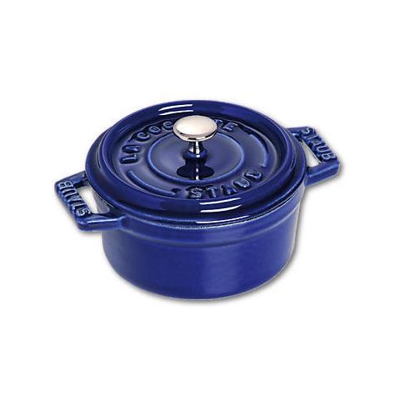 Cocotte in Ghisa con Coperchio Diametro 10 cm Colore Blu Scuro - Linea La Cocotte