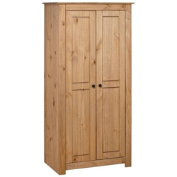 Armadio 80x50x171, cm In Legno Massello Di Pino Panama Range en oferta