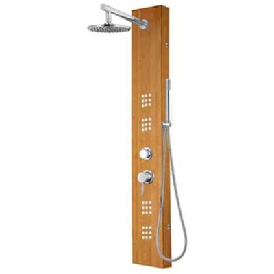 COLONNA DOCCIA PARETE ATTREZZATA MULTIFUNZIONE IDROTERAPICA Modello RIO Bamboo