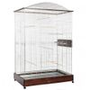 Voliera Skyline Loretto XXL - bianco / nero: L 118 x P 75 x H 175 cm