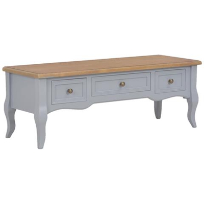 Mobile Porta Tv Grigio 100x35x35 Cm In Legno
