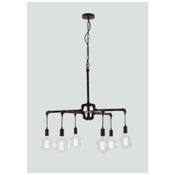 I-AMARCORD-S6 - Lampadario sospeso simil tubature 60 watt E27 precio