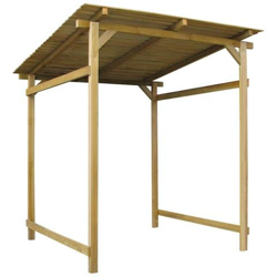 Tettoia Da Giardino In Legno Di Pino Impregnato 170x200x200 Cm precio