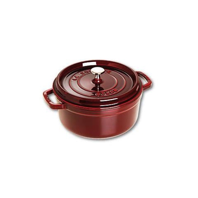 Cocotte in Ghisa con Coperchio Diametro 24 cm Capacità 3.8 lt Colore Rosso - Linea La Cocotte