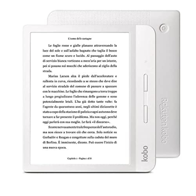Kobo  Libra H2O lettore e-book Touch screen 8 GB Wi-Fi Bianco N873KUWHKEP