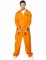 Costume tuta arancio da prigioniero uomo