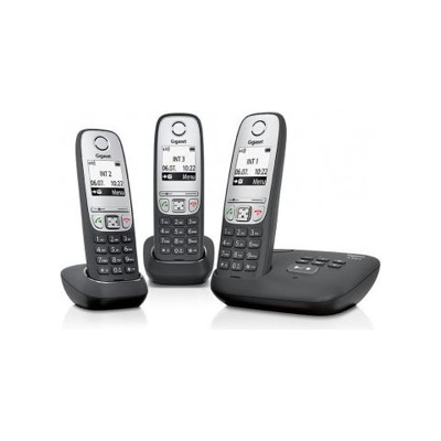 A415A Trio Telefono Cordless, Nero [ Germania]