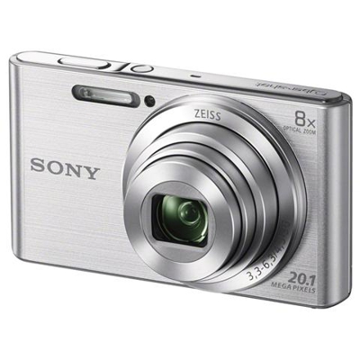 DSC-W830 Silver Sensore CCD 20Mpx Zoom Ottico 8x Display 2.7'' Filmati in HD Stabilizzato