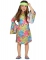 Costume da hippie per bambina multicolore