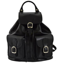 Zaino In Vera Pelle Colore Nero - Pelletteria Toscana Made In Italy - Zaino características