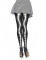 Collant scheletro curvo donna Halloween