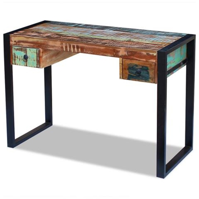 Scrivania In Legno Massello Anticato