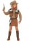 Costume da Cowgirl marrone per bambina precio