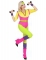 Costume professoressa aerobica anni 80 donna