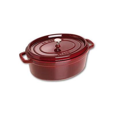 Cocotte in Ghisa con Coperchio Diametro 33 cm Capacità 6.7 lt Colore Rosso - Linea La Cocotte