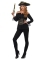 Camicia deluxe nera pirata donna
