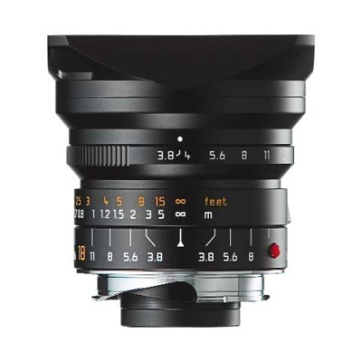 Super-Elmar-M 18mm f / 3.8 ASPH. , 8/7, Super wide, 1,83 cm, M, Nero, 6,1 cm