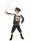 Costume Moschettiere nero oro bambino