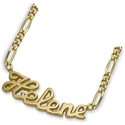 collana placcato oro 'prénom découpé' - [ h7738] precio