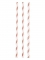 12 cannucce in cartone bianche e color rame 19 cm