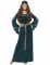Costume regina medievale verde donna precio