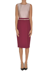 Bicoloured sheath dress características