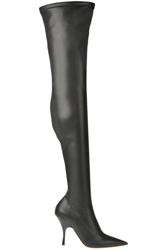 Leather over the knee boots en oferta