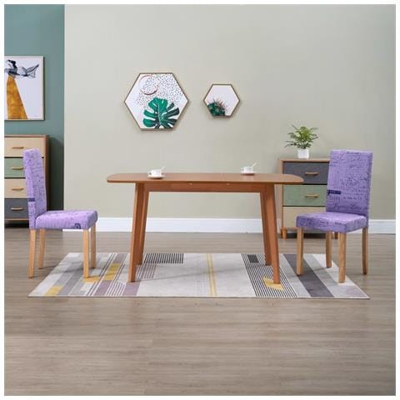 Sedie Da Pranzo 2 Pz Viola In Poliestere