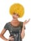 Parrucca afro/disco/clown giallo confort adulto características