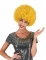 Parrucca afro/disco/clown giallo confort adulto